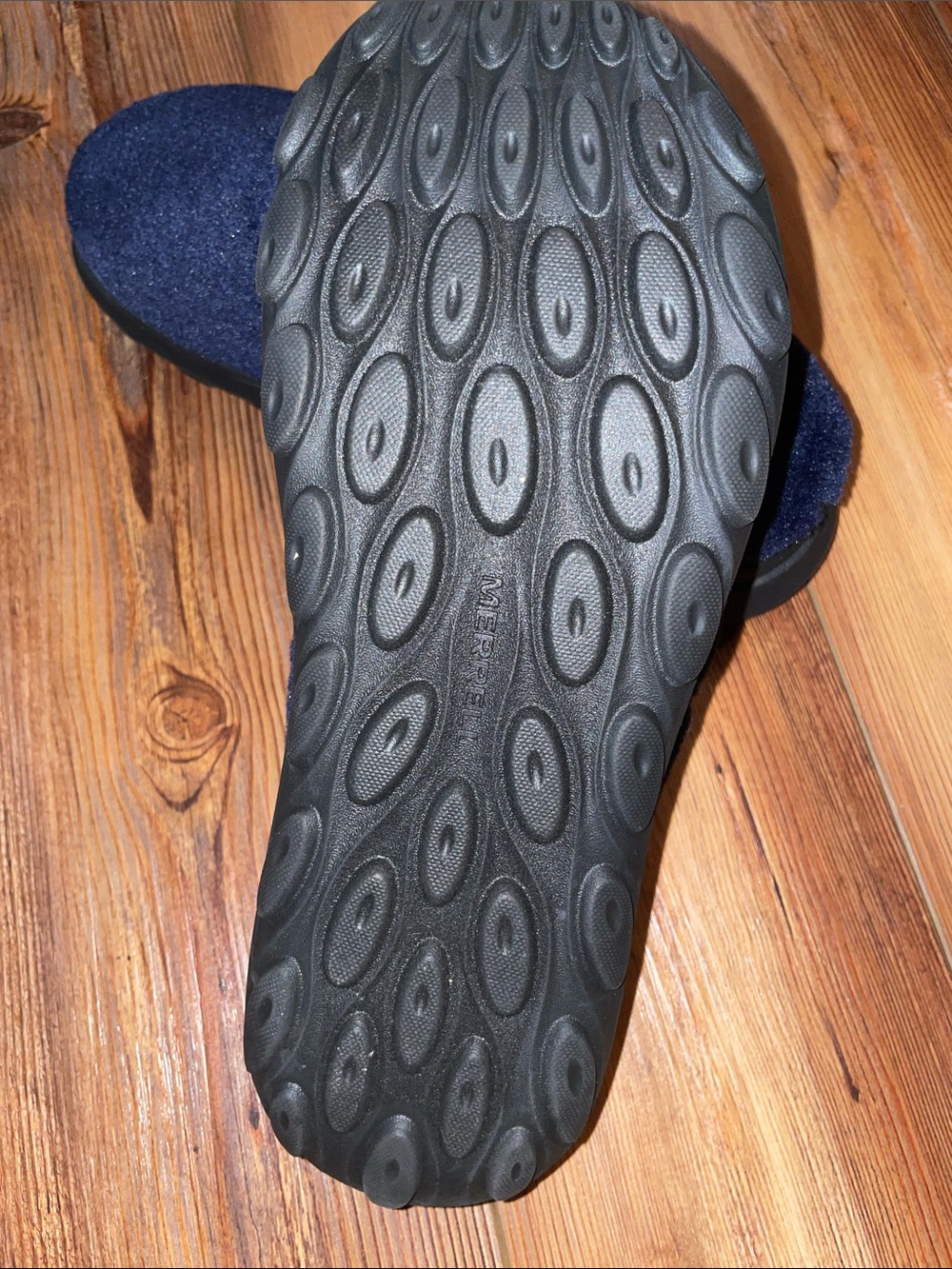 Merrell Dark Navy Fleece Slip-On House Slippers - Picture 2 of 2